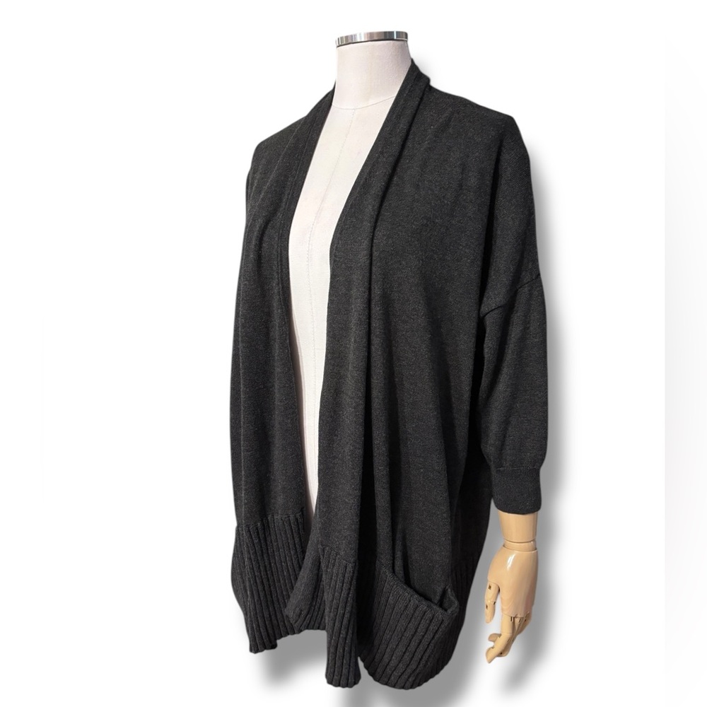 MICHAEL MICHAEL KORS Charcoal Grey Cocoon Style Cardigan